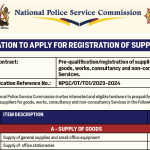 Tender pre-qualification