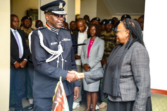 DIG KPS Mr. Eliud Lagat and the Chief Justice Martha Koome